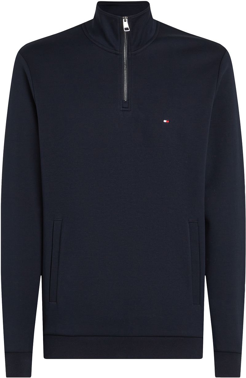 Tommy Hilfiger Half Zip Pullover Intechno Navy - Größe XXL günstig online kaufen