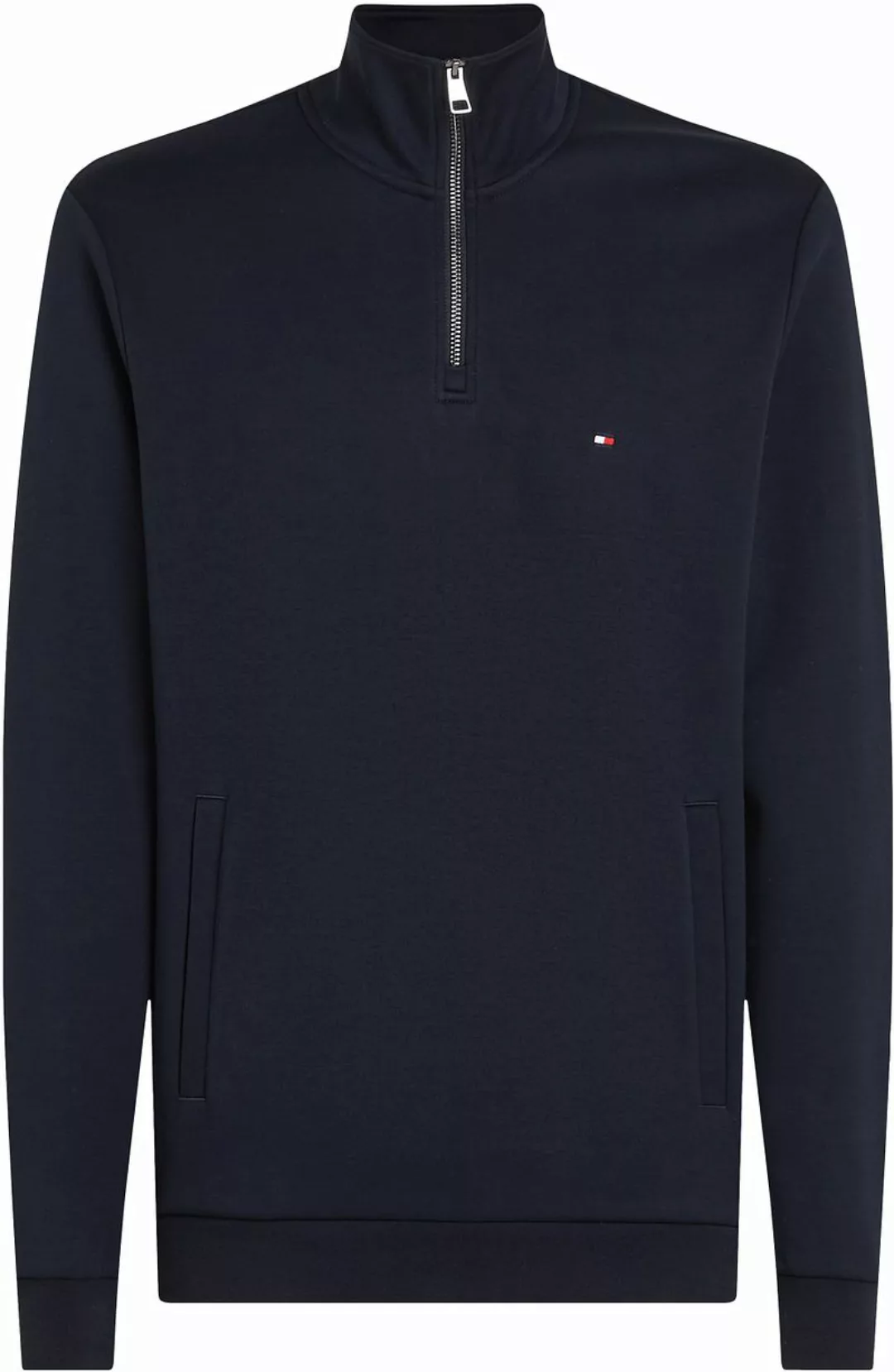 Tommy Hilfiger Half Zip Pullover Intechno Navy - Größe L günstig online kaufen