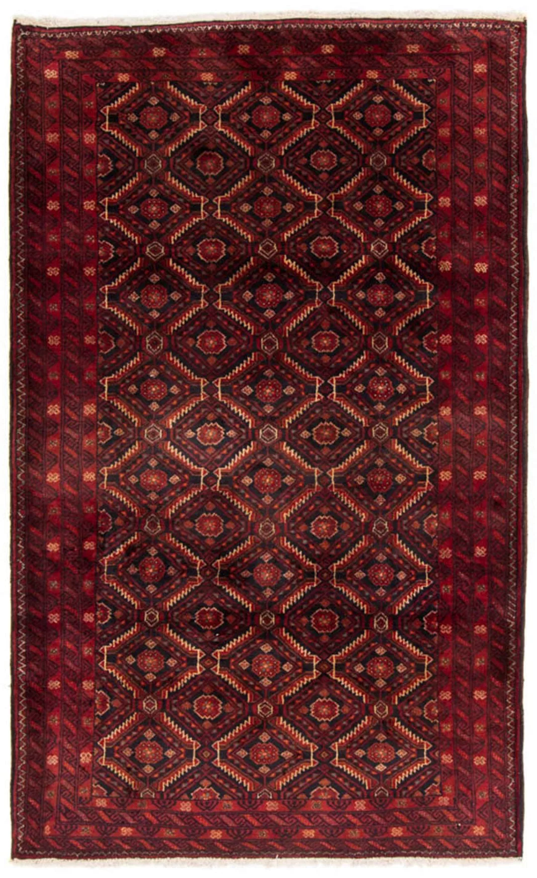 morgenland Wollteppich »Belutsch Durchgemustert Rosso 193 x 111 cm«, rechte günstig online kaufen