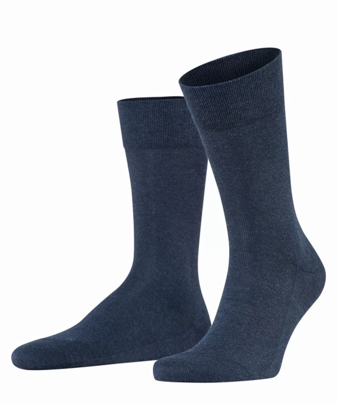 FALKE Sensitive London Herren Socken, 47-50, Blau, Uni, Baumwolle, 14616-64 günstig online kaufen