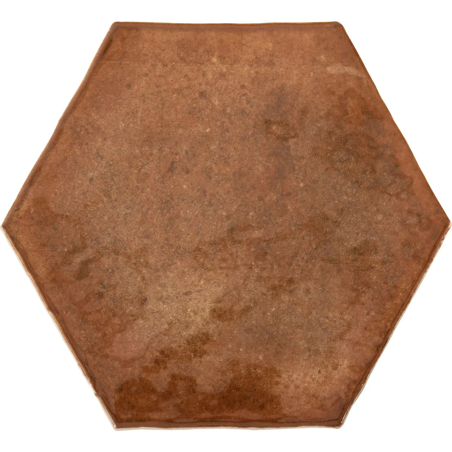 Wandfliese Antik Hexagon Steingut Cotto Glasiert Glänzend 15 cm x 17,5 cm günstig online kaufen