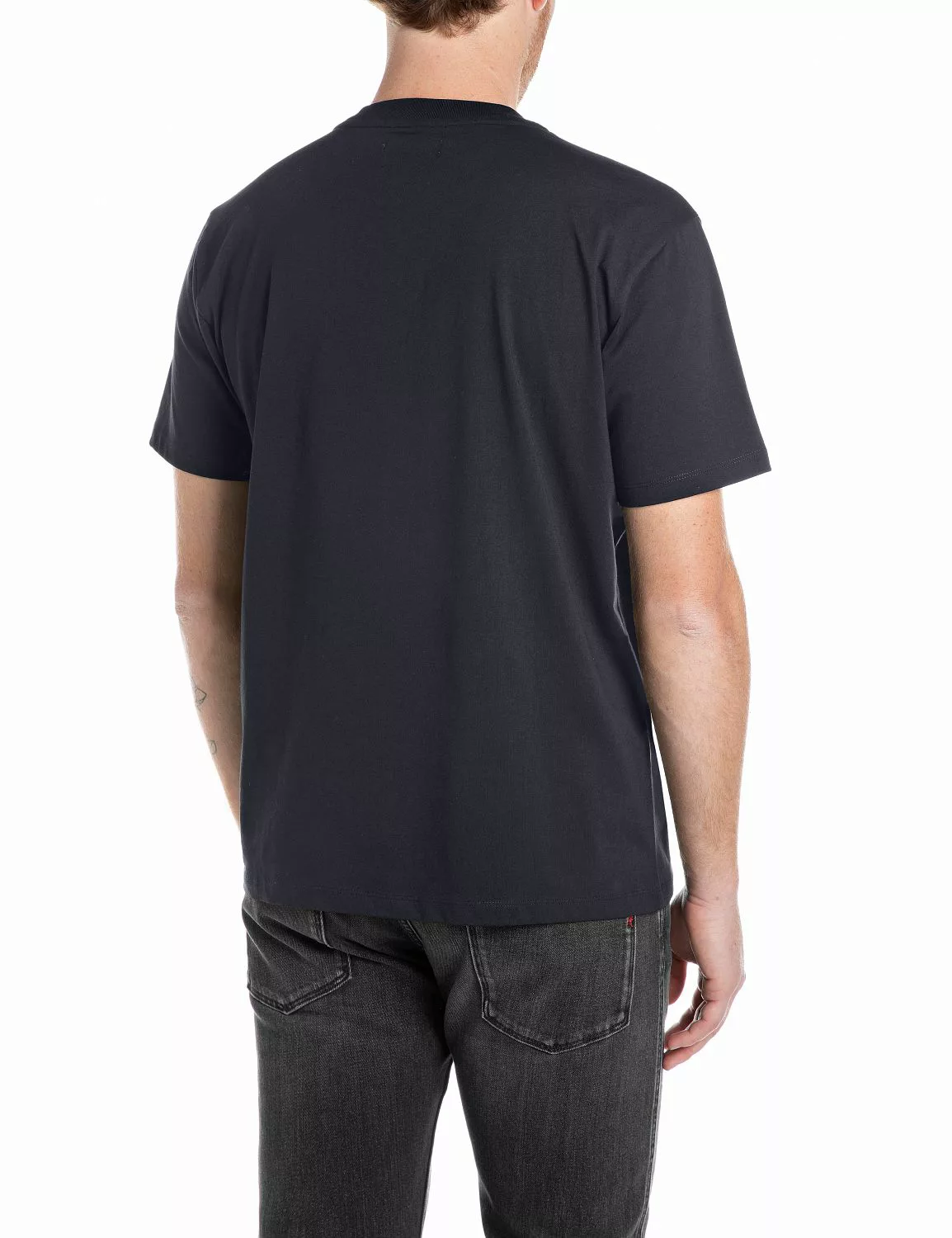 Replay Herren Rundhals T-Shirt BASIC JERSEY 30/1 Regular Fit günstig online kaufen