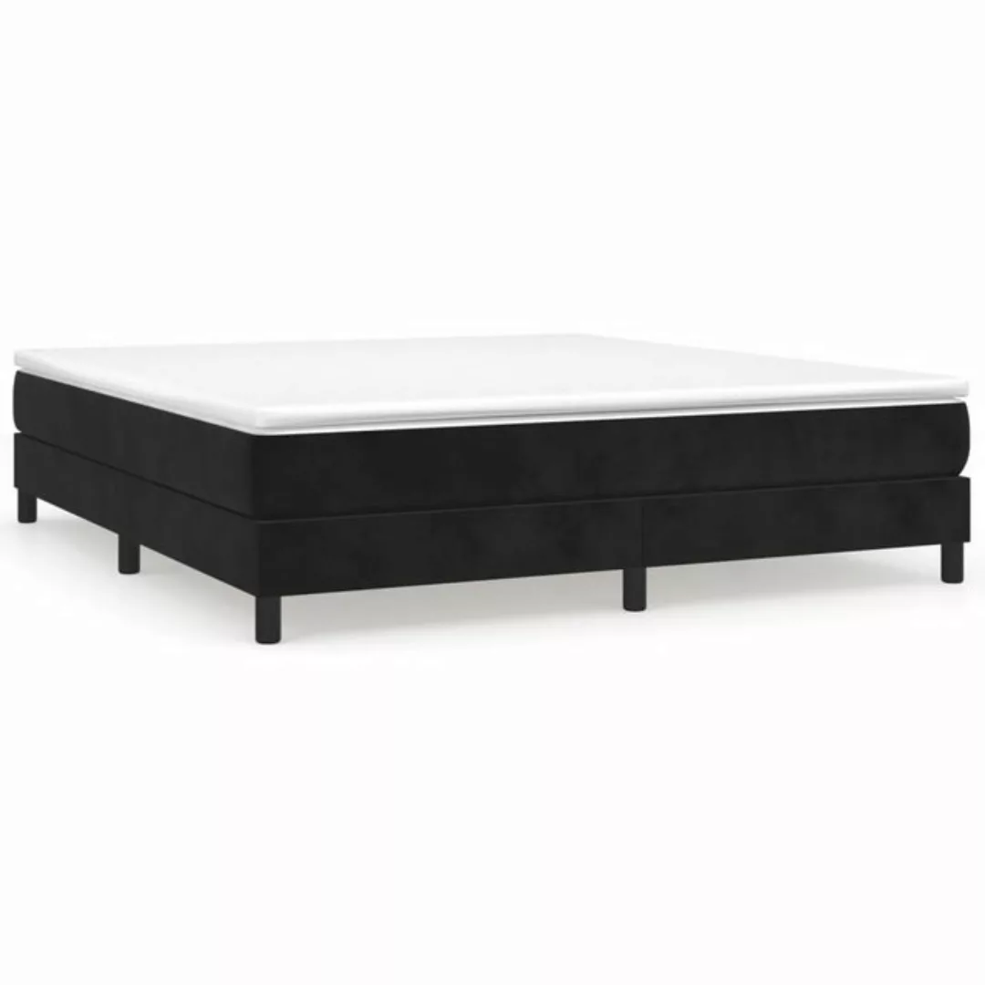 furnicato Bett Bettgestell ohne Matratze Schwarz 180x200 cm Samt (1-tlg) günstig online kaufen