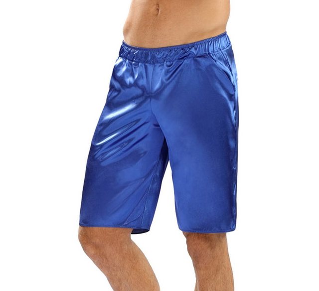 DKaren Schlafshorts Herren Satin Schlafhose Kurz Schlafanzughose Shorts -Ze günstig online kaufen