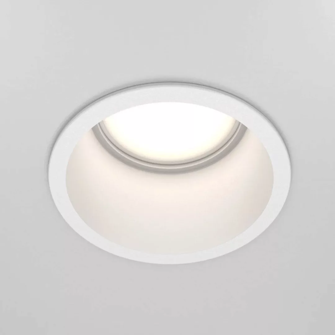 Maytoni Einbaudownlight Reif, weiß/weiß, Ø 6,8 cm, Aluminium günstig online kaufen