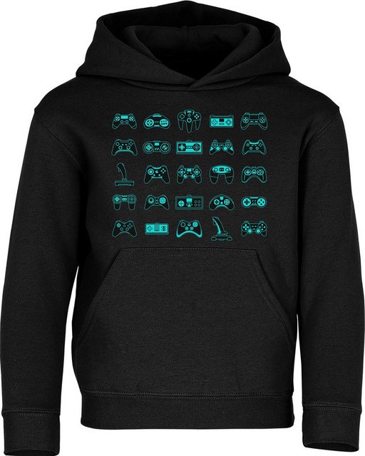 Baddery Kapuzenpullover Gamer Hoodie: "Controller" - Gamer Geschenk, hochwe günstig online kaufen