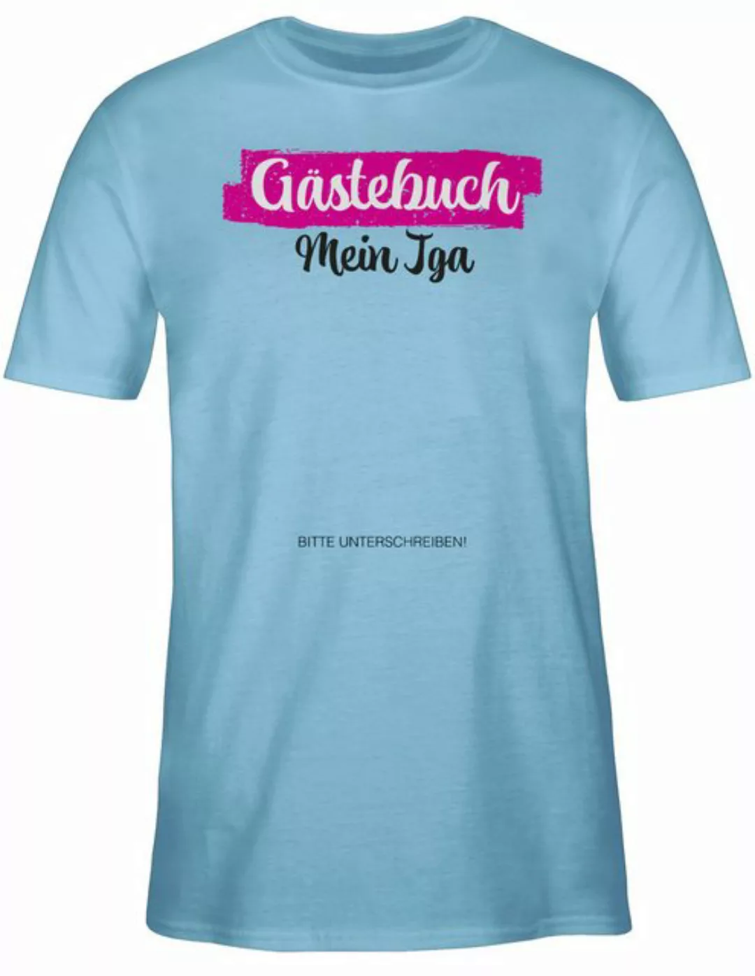 Shirtracer T-Shirt JGA Gästebuch I Gästeliste Unterschreiben JGA Männer günstig online kaufen