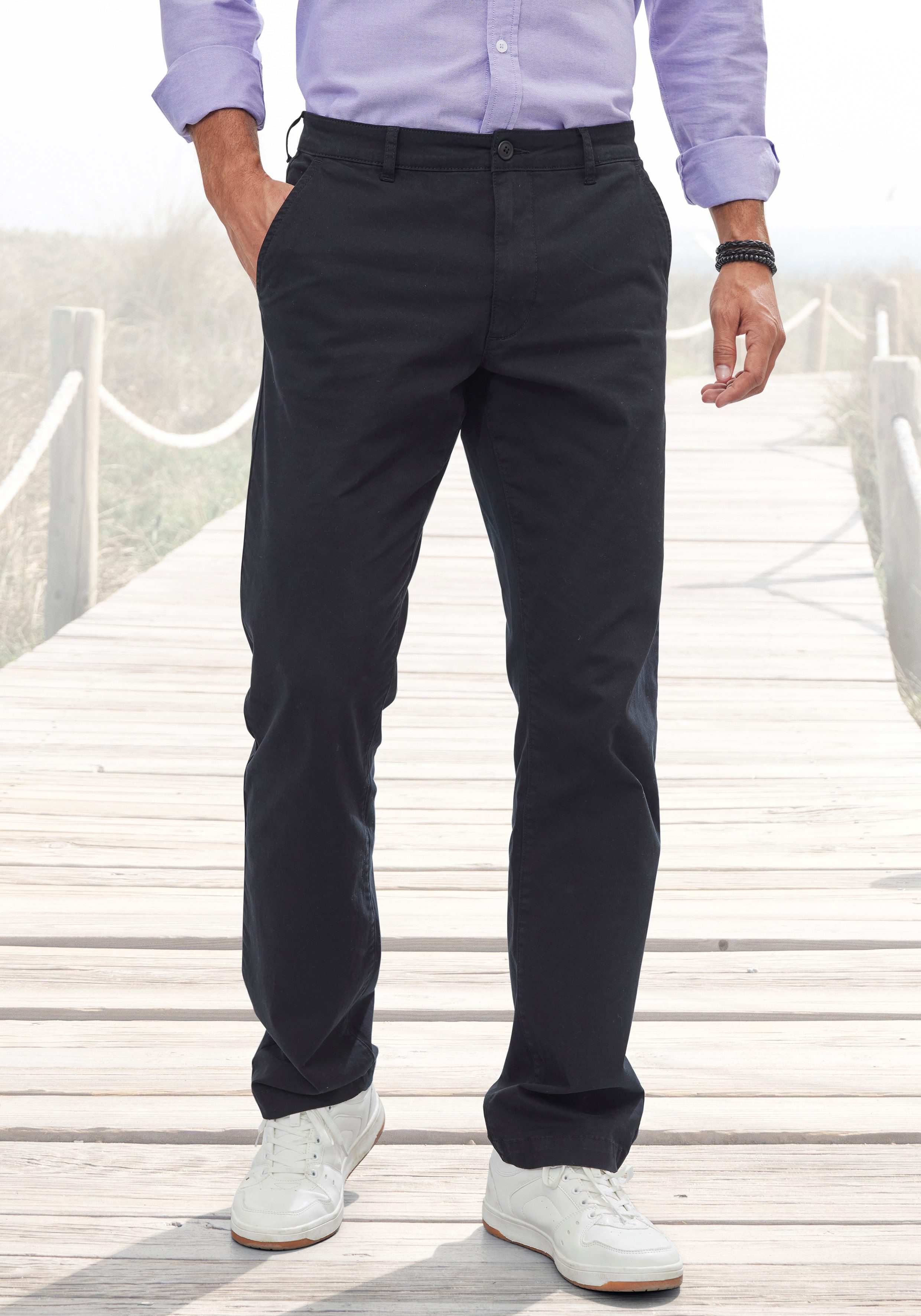 H.I.S Chinohose "regular-fit", lange Hose, aus elastischer Baumwoll-Qualitä günstig online kaufen