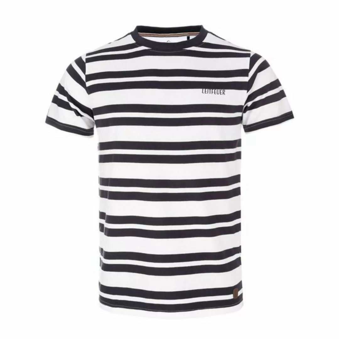 Leitfeuer T-Shirt Herren Sommershirt mit Allover-Streifen - Kurzarm-Shirt m günstig online kaufen