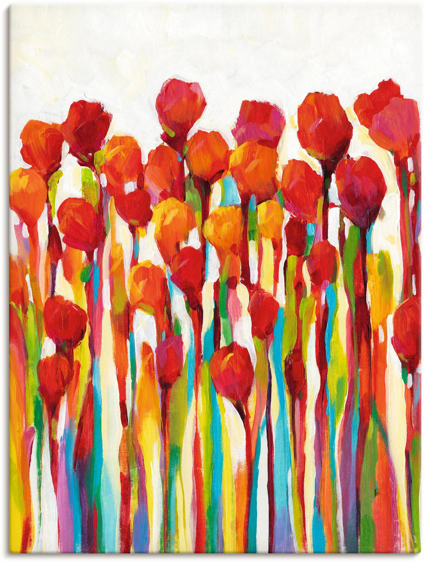 Artland Wandbild "Strotzen mit Farben I", Blumenwiese, (1 St.), als Leinwan günstig online kaufen