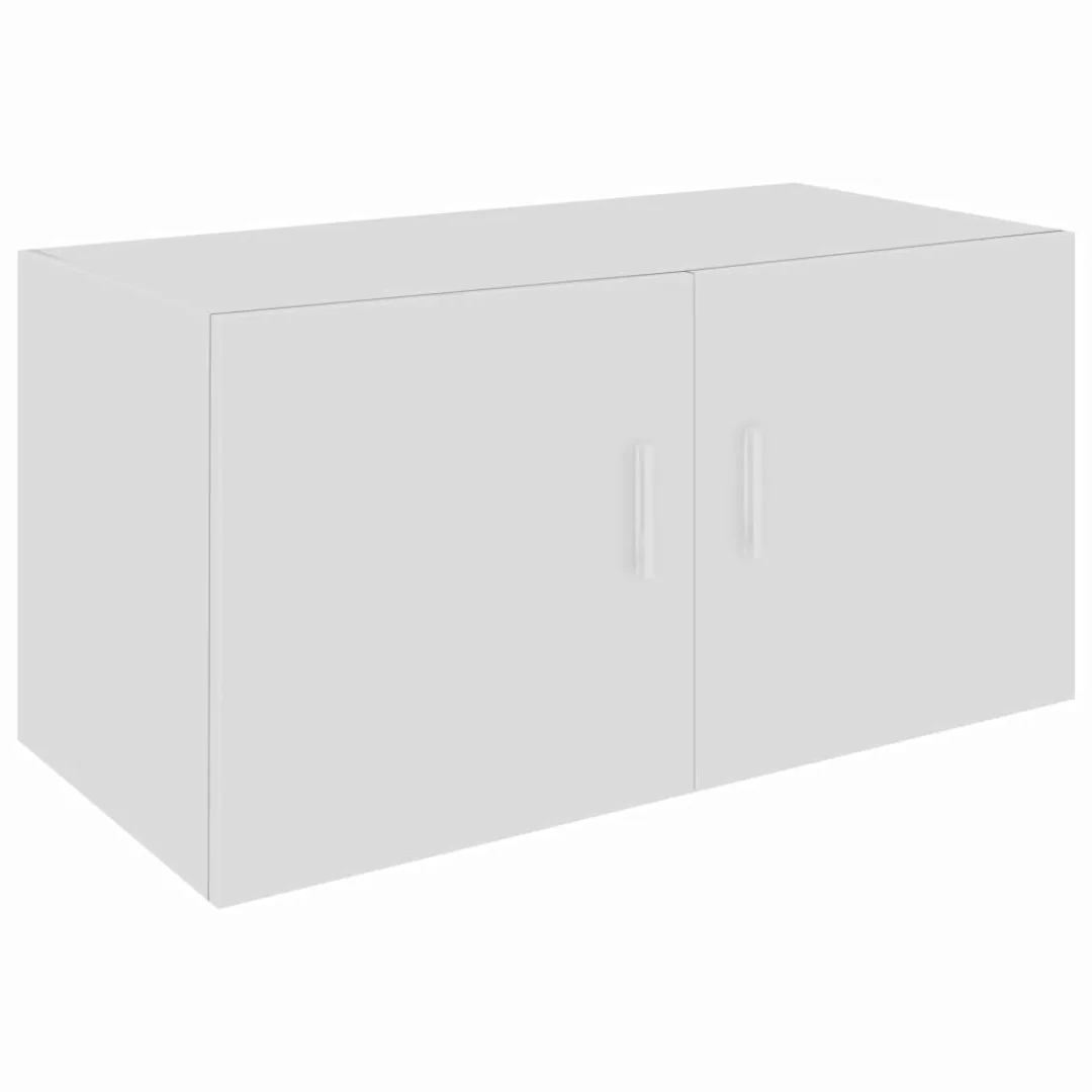Wandschrank Hochglanz-weiß 80 X 39 X 40 Cm Spanplatte günstig online kaufen