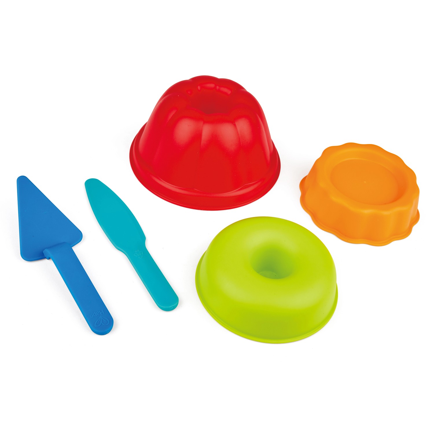 Hape Sandspielzeug Backstube-Förmchen Kunststoff 5-teilig Mehrfarbig günstig online kaufen