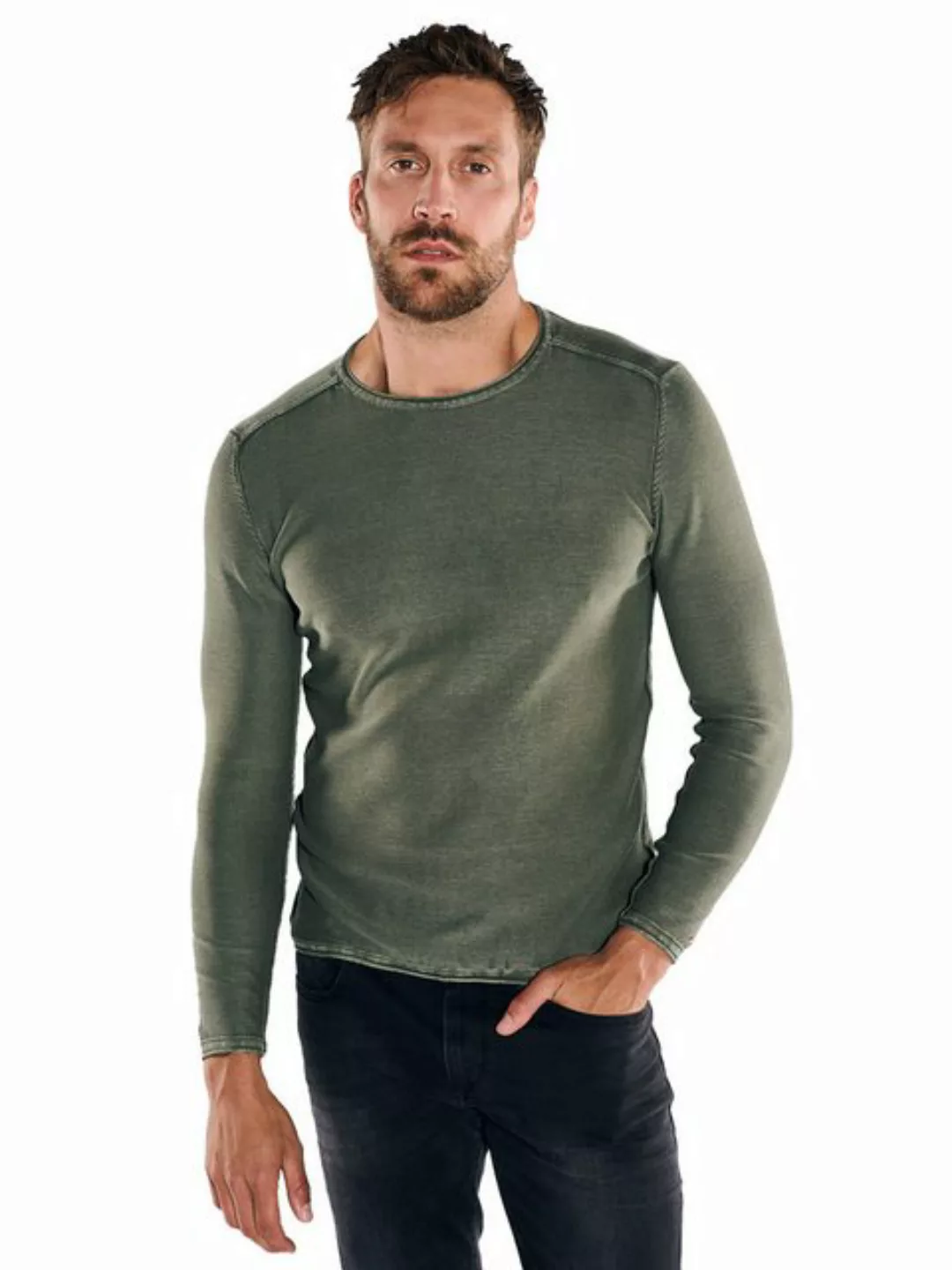 emilio adani Rundhalspullover Pullover uni günstig online kaufen