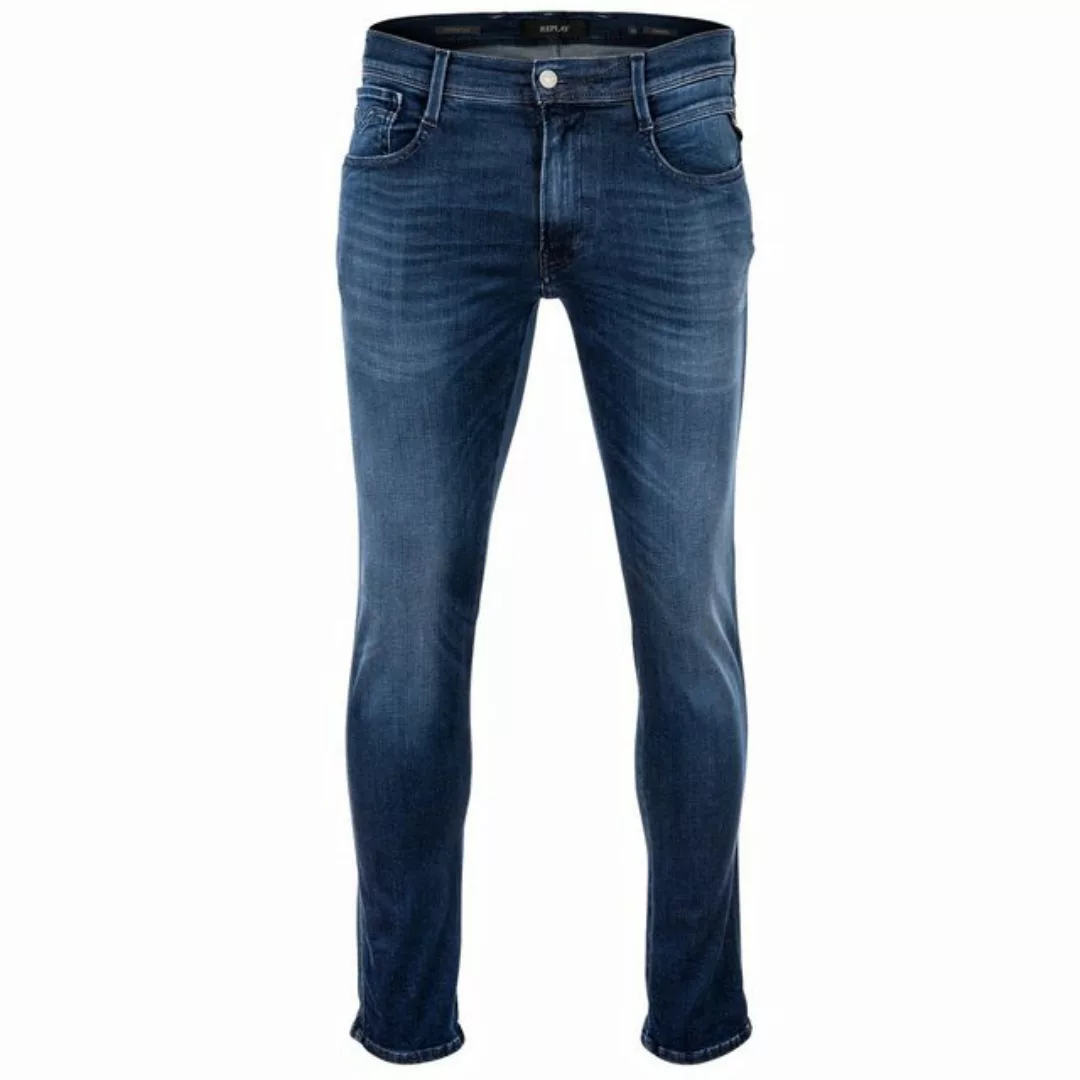 Replay Herren Jeans ANBASS - Slim Fit - Blau - Dark Blue Denim Hyperflex St günstig online kaufen