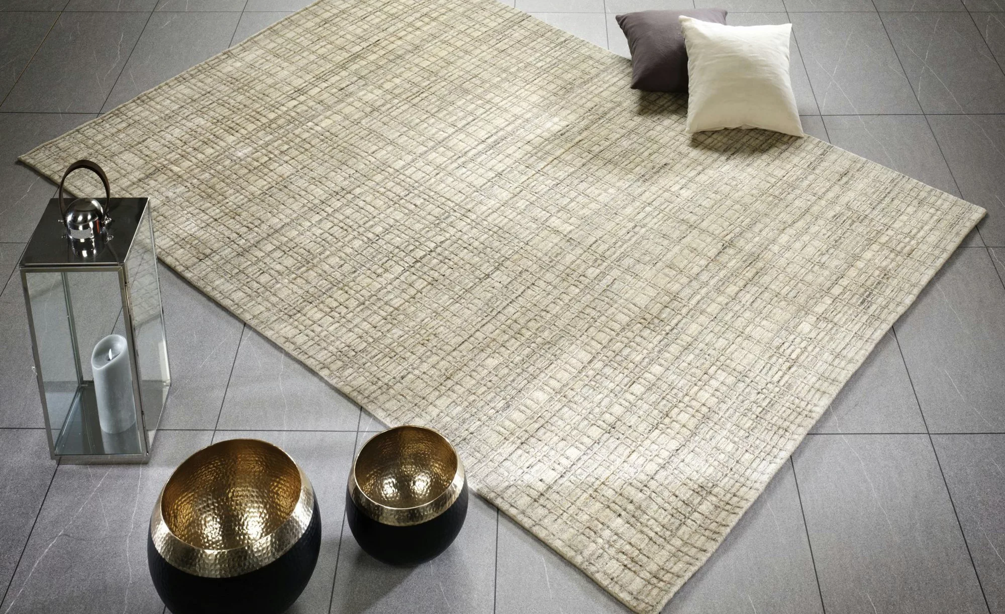 Nepal Teppich  Delima Tarek ¦ beige ¦ Wolle, Viskose ¦ Maße (cm): B: 140 Te günstig online kaufen