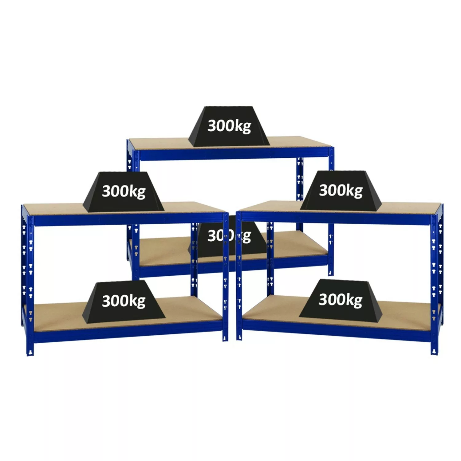 PROREGAL Mega Deal 3x Werkbank Tiger HxBxT 90 x 140 x 60 cm Fachlast 300 kg günstig online kaufen