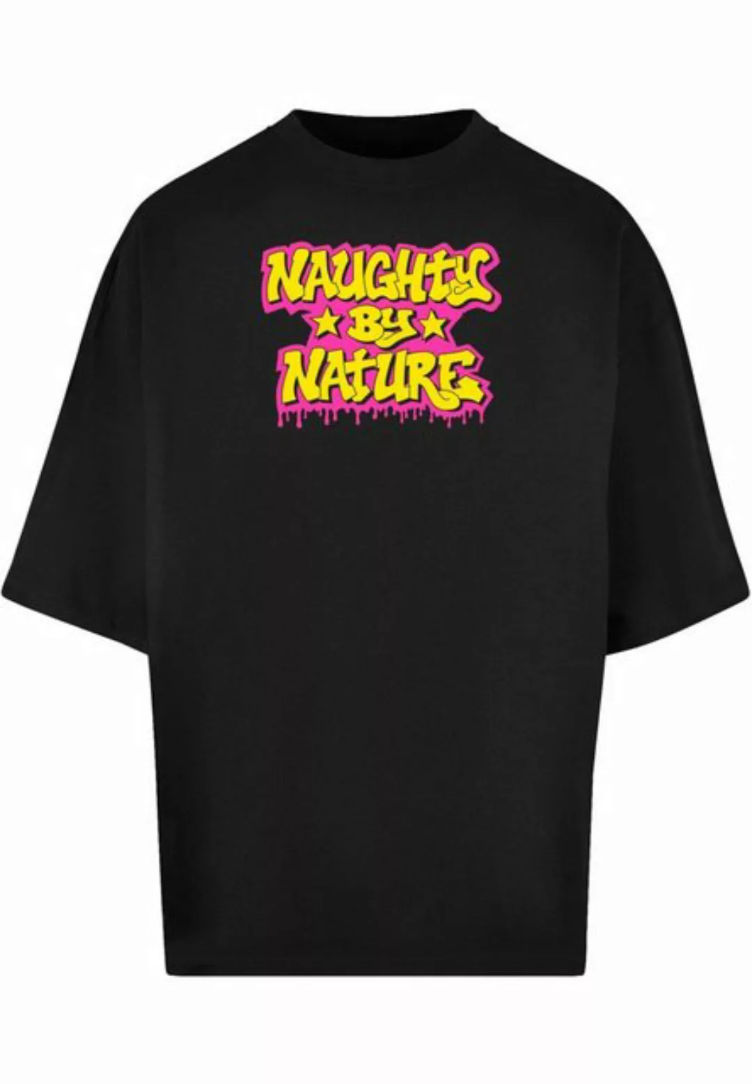 Merchcode T-Shirt Herren Naughty By Nature - Neon Drop Huge Tee (1-tlg) günstig online kaufen