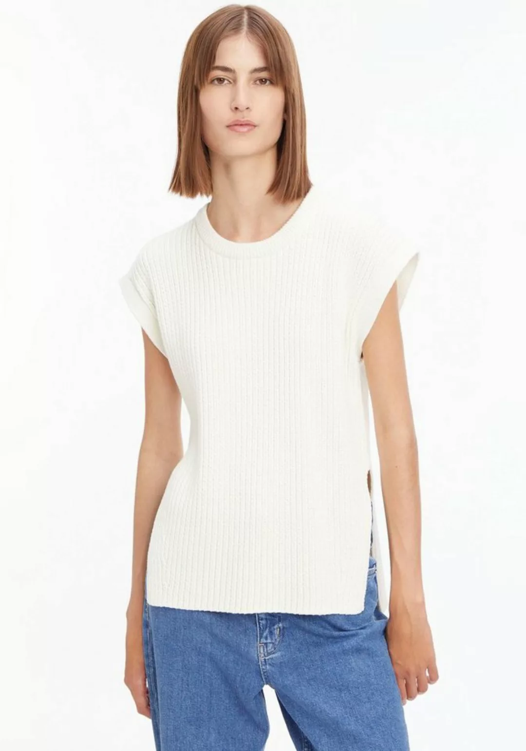 Calvin Klein Strickpullover mit Rundhalsausschnitt günstig online kaufen