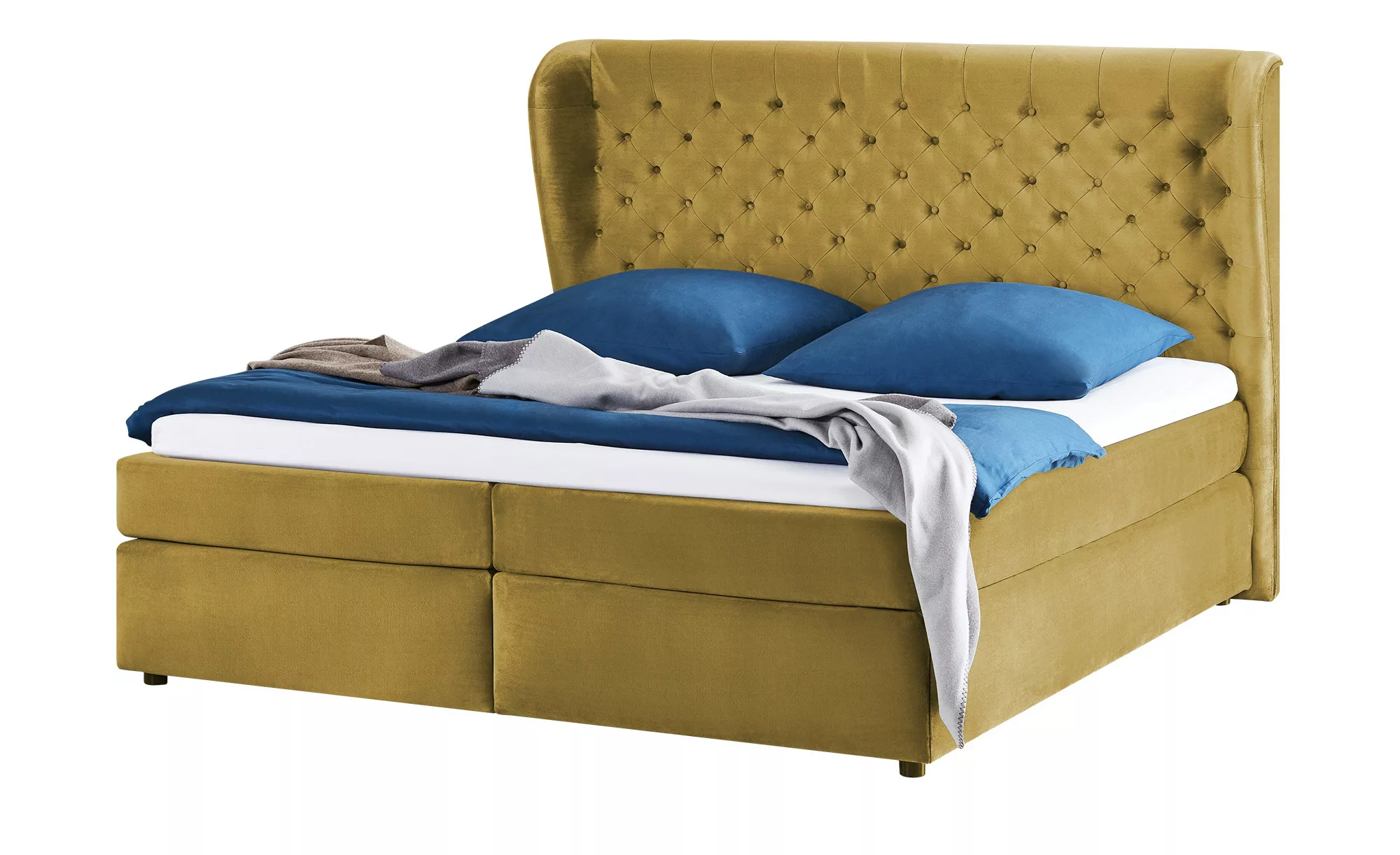 smart Boxspringbett  Queen - gelb - 172 cm - 132 cm - 217 cm - Betten > Box günstig online kaufen