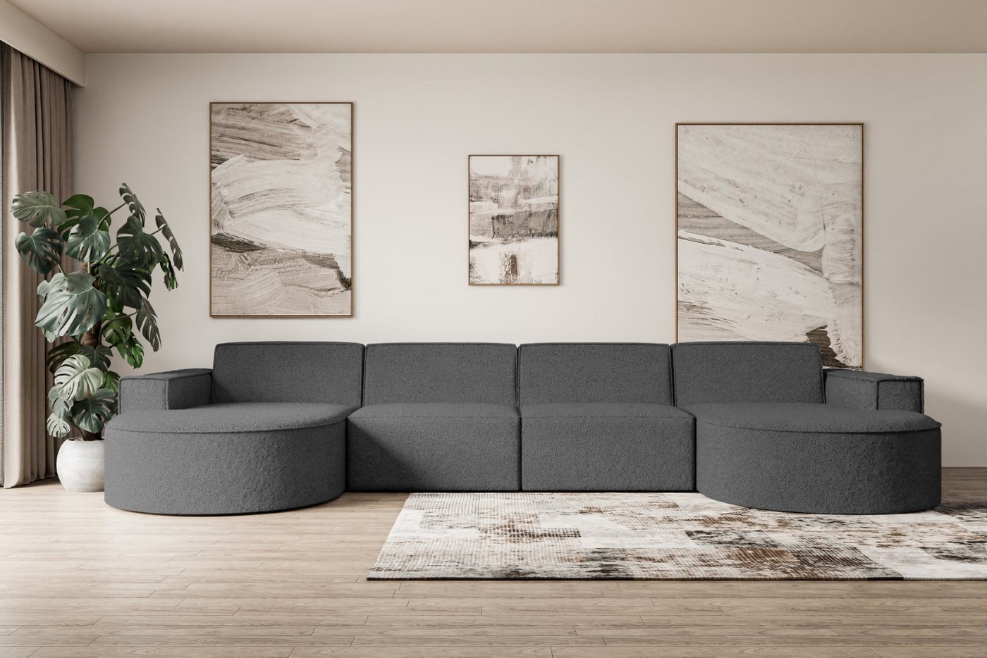 ALTDECOR Wohnlandschaft MARI-U2, Sofa Praktische Bequeme Funktionsecke Couc günstig online kaufen