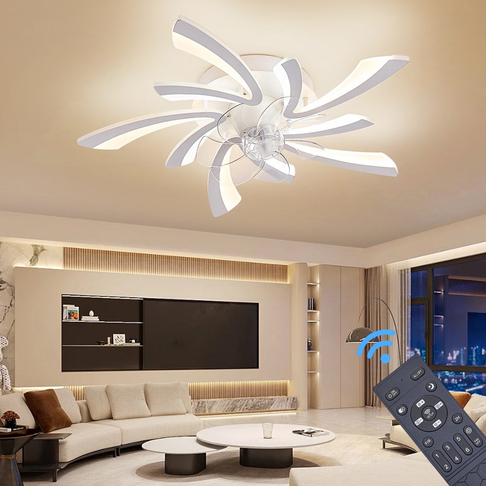 Eurotondisplay Deckenventilator Deckenventilator LED Beleuchtung Deckenlamp günstig online kaufen