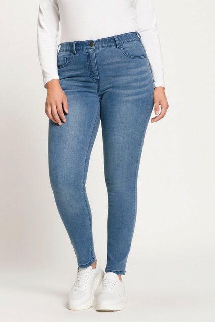 Ulla Popken Stretch-Hose Skinnyjeans Sarah schmale 5-Pocket-Form High Waist günstig online kaufen