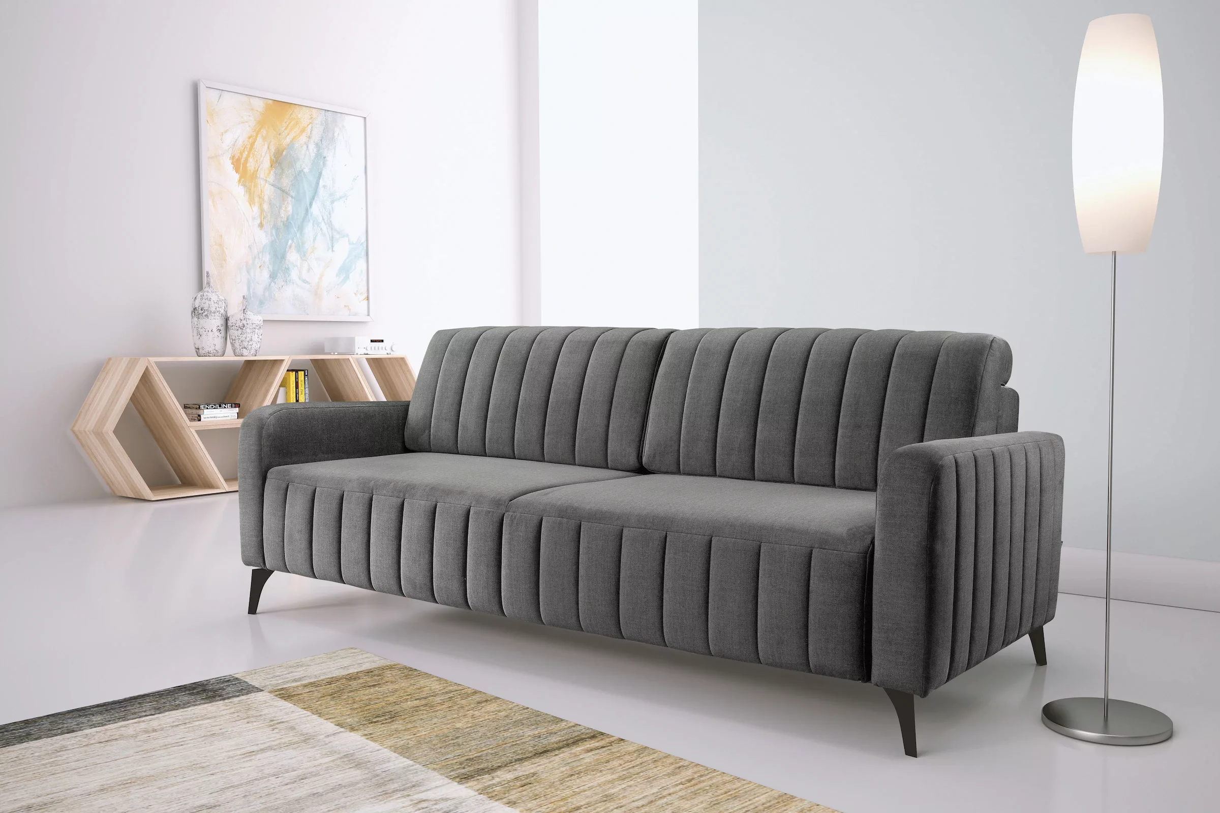 exxpo - sofa fashion 3-Sitzer »Grande, hochwertiges Schlafsofa aus Microvel günstig online kaufen