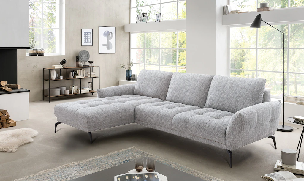 exxpo - sofa fashion Ecksofa "NICEA erstklassiger Sitzkomfort", In hochwert günstig online kaufen