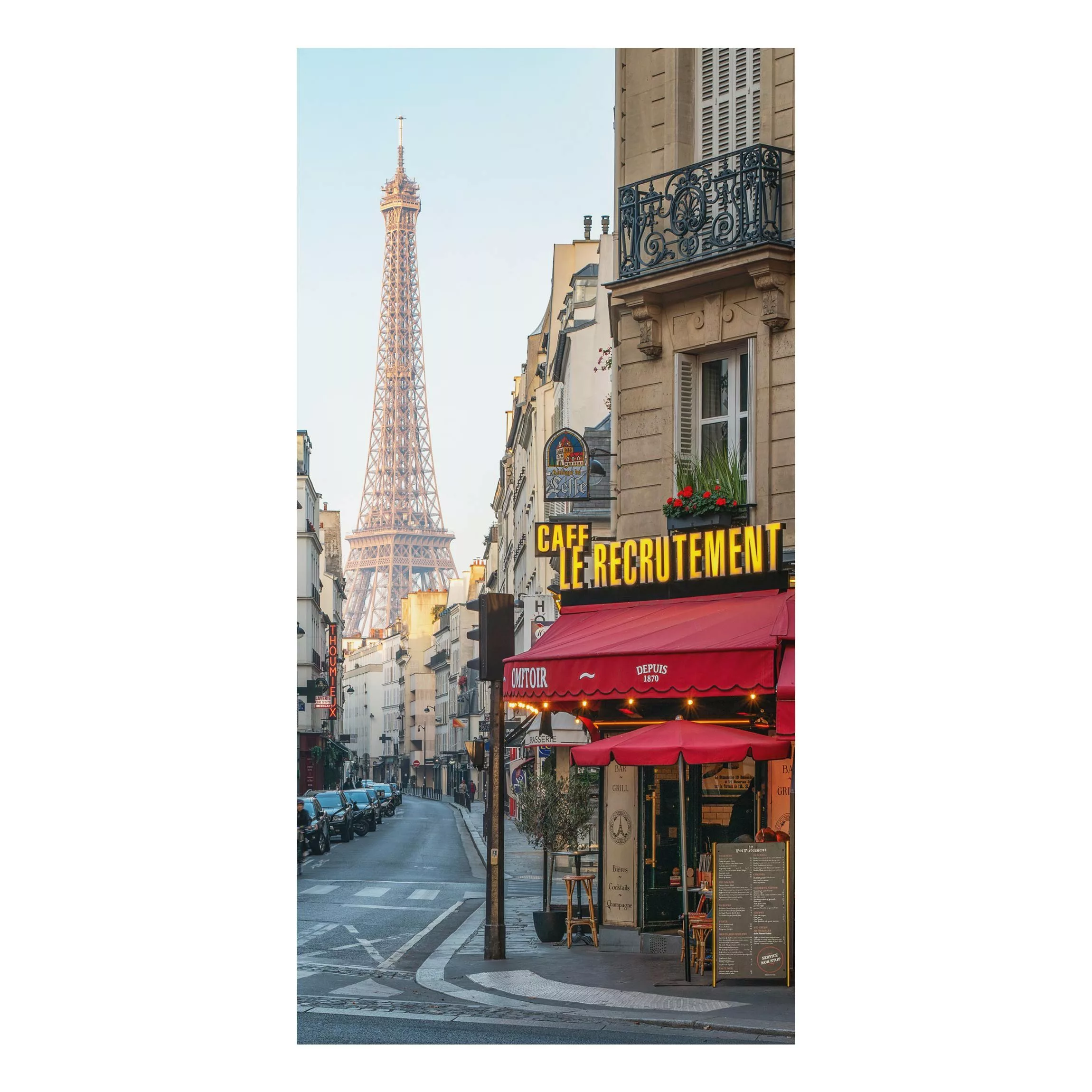 Alu-Dibond Bild Straße von Paris günstig online kaufen