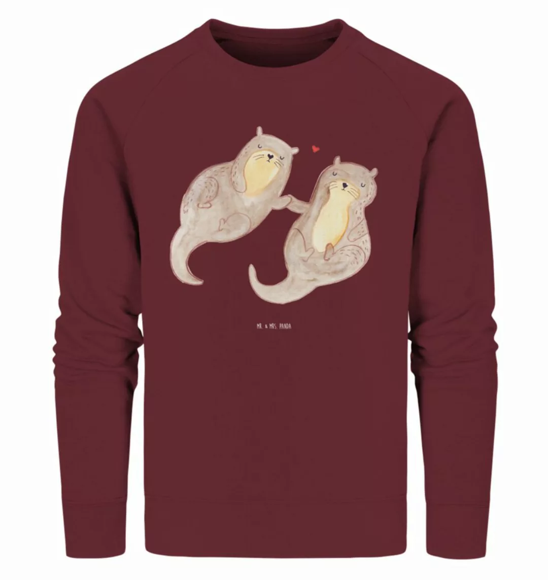 Mr. & Mrs. Panda Longpullover Größe L Otter Hände halten - Burgundy - Gesch günstig online kaufen