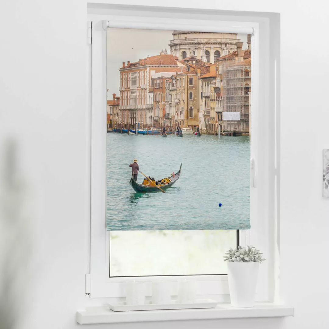 Rollo Venedig Canal Grande blau B/L: ca. 60x150 cm günstig online kaufen