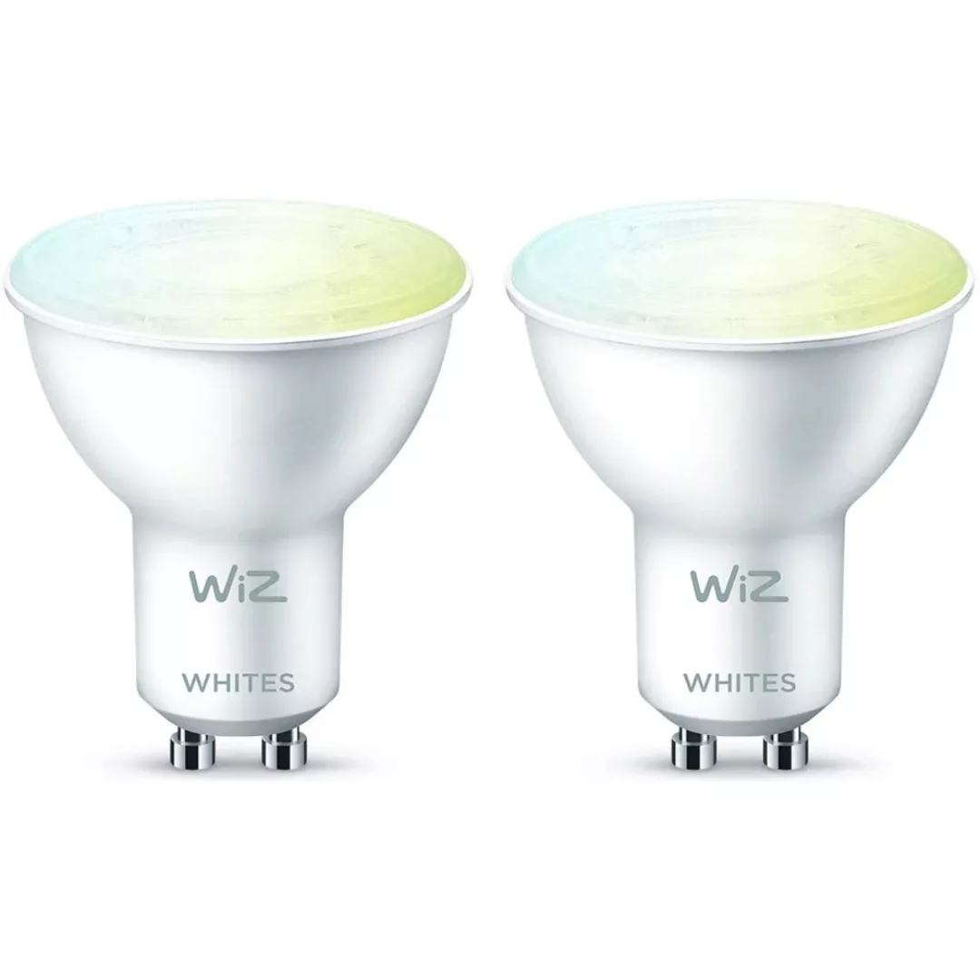 WiZ LED Smart Leuchtmittel in Weiß GU10 4,7W 400lm 2700-6500K 8er-Pack günstig online kaufen