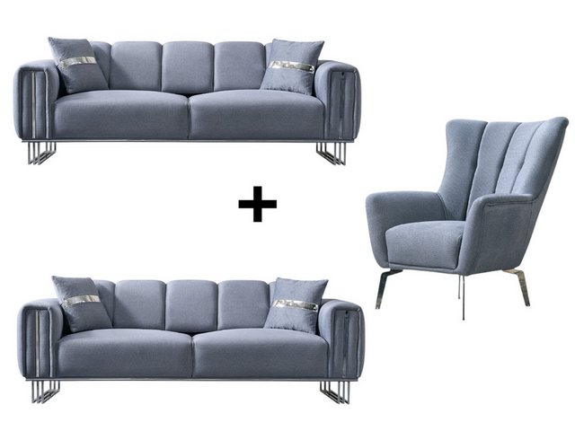 BENEDO MÖBEL Polstergarnitur Punto Sofa Handarbeit Massivholz Hochwertiger günstig online kaufen