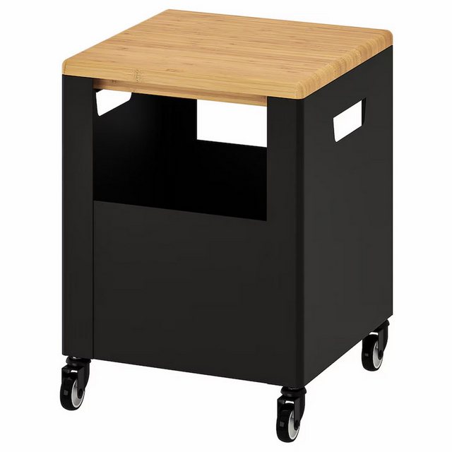 Sarcia.eu Spind TROTTEN Schwarzer Schrank mit Rollen 35x47 cm IKEA günstig online kaufen