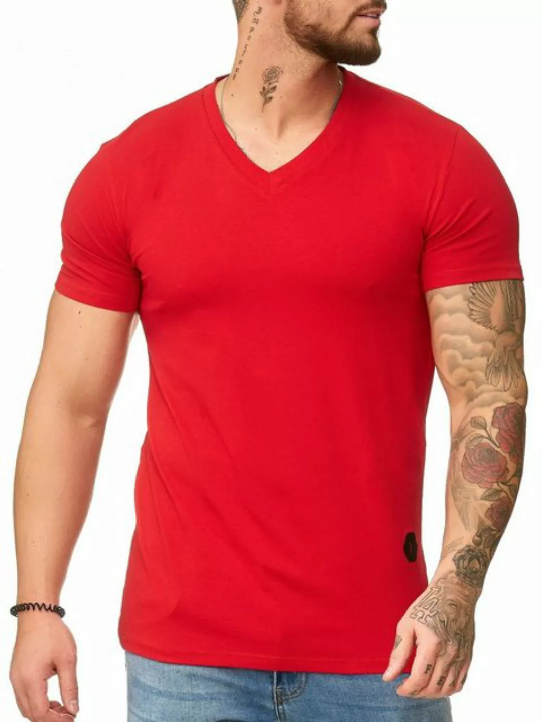 OneRedox T-Shirt 1309C (Shirt Polo Kurzarmshirt Tee, 1-tlg) Fitness Freizei günstig online kaufen