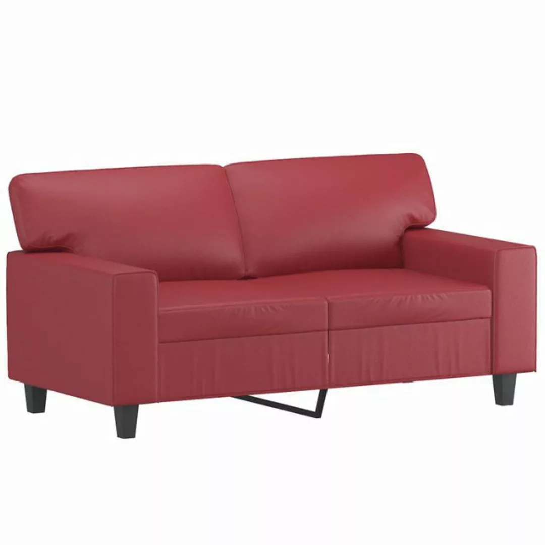 vidaXL Sofa, 2-Sitzer-Sofa Weinrot 120 cm Kunstleder günstig online kaufen