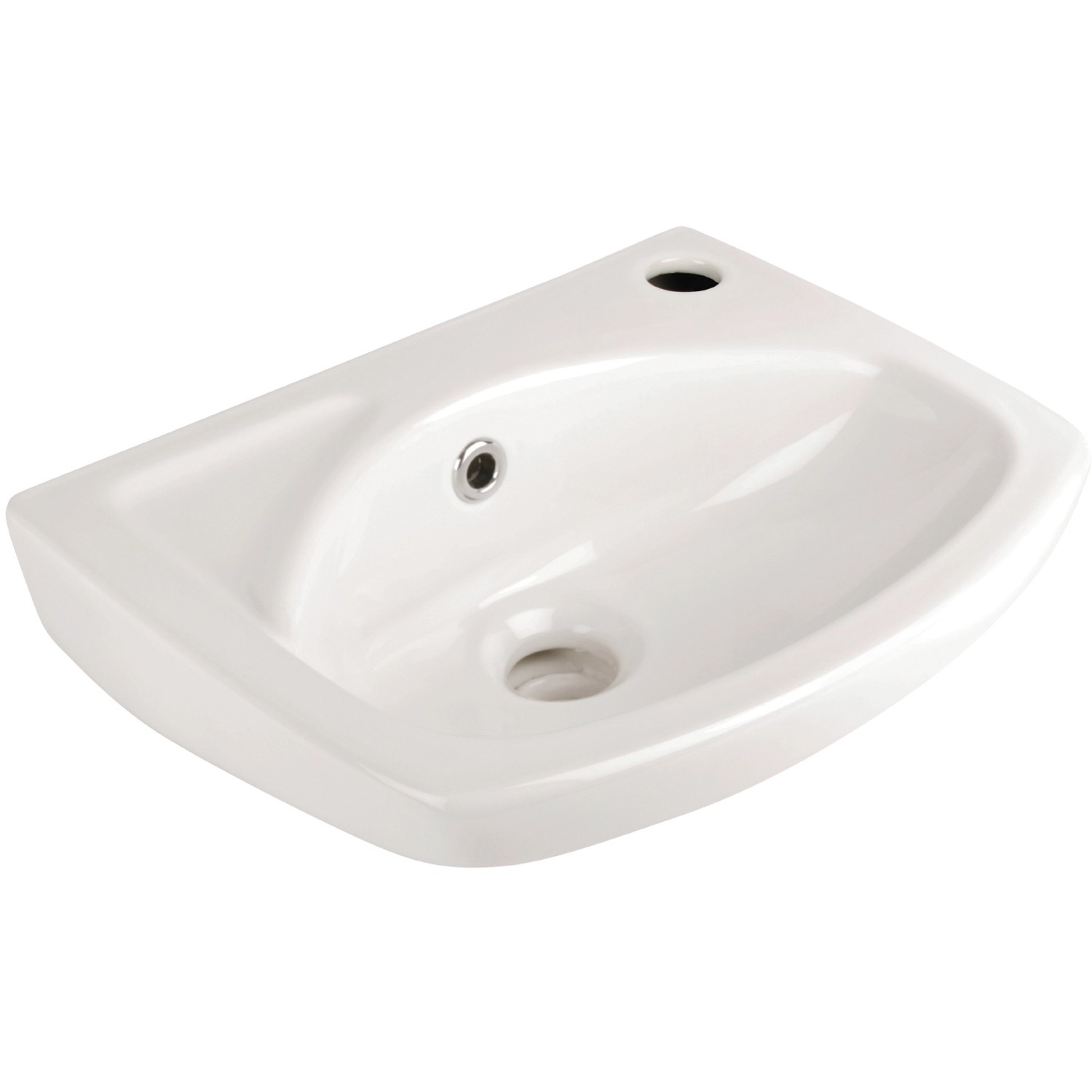AquaSu Handwaschbecken Lucanti 35 cm Weiß günstig online kaufen