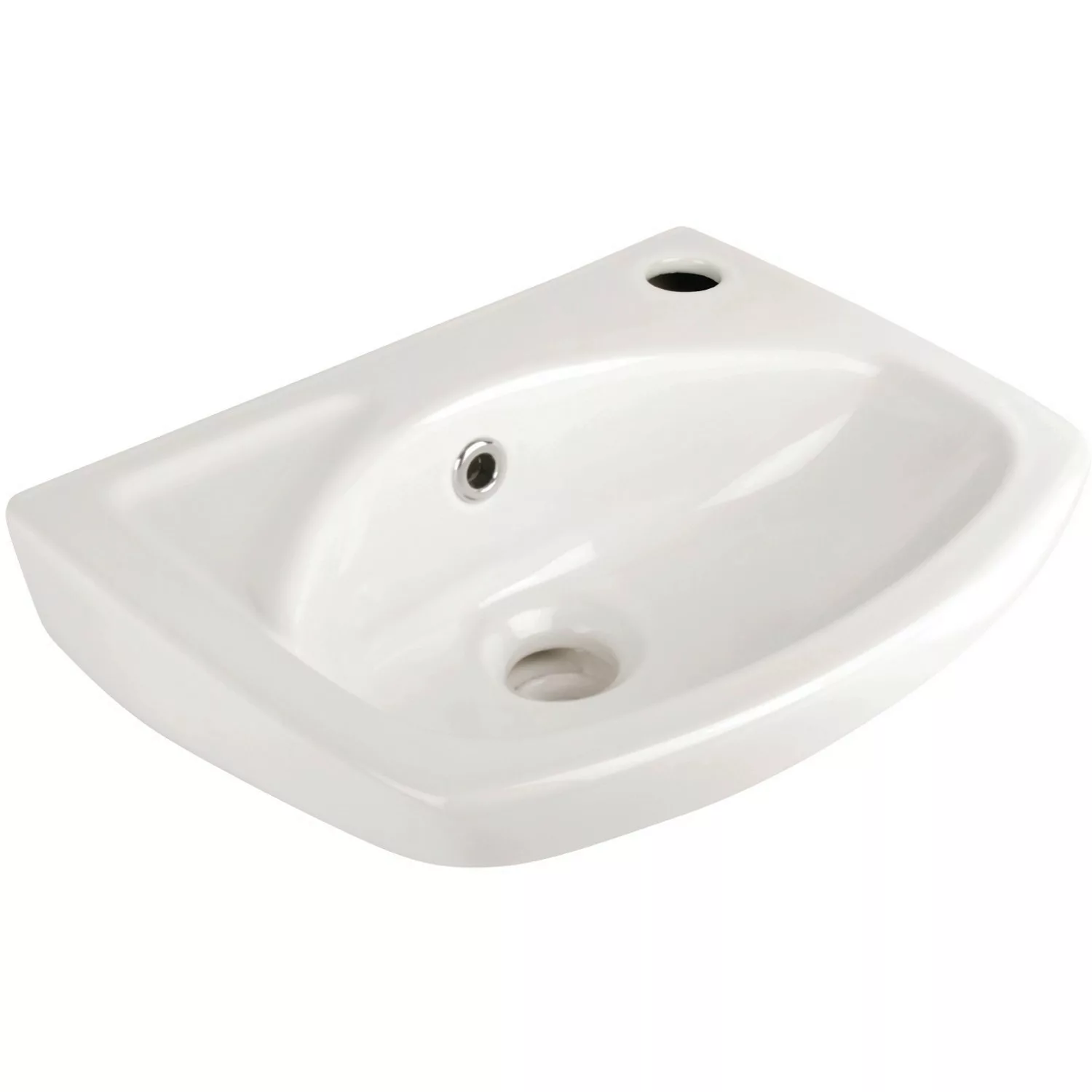 AquaSu Handwaschbecken Lucanti 35 cm Weiß günstig online kaufen