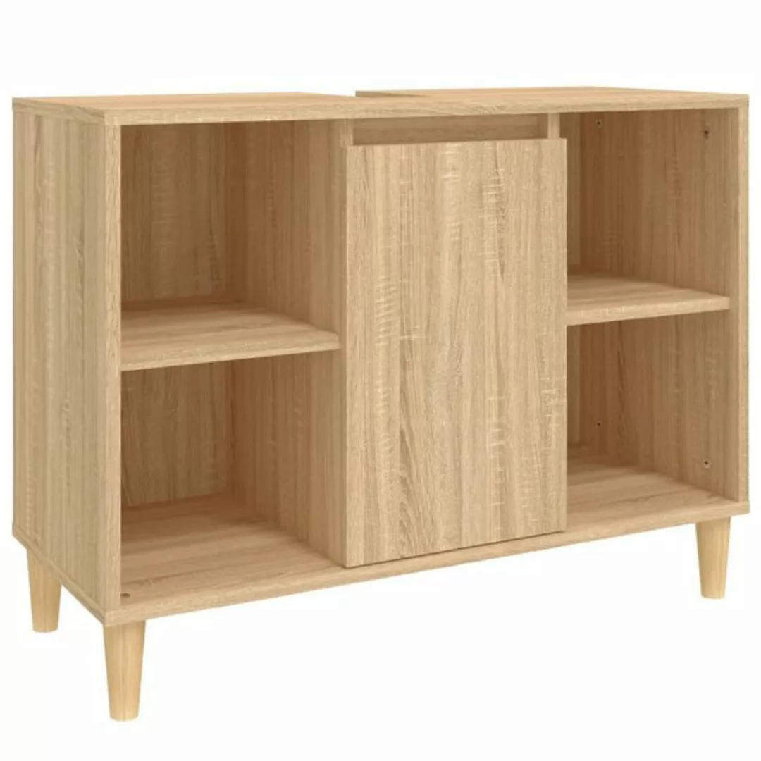 Vidaxl Waschbeckenunterschrank Sonoma-eiche 80x33x60 Cm Holzwerkstoff günstig online kaufen