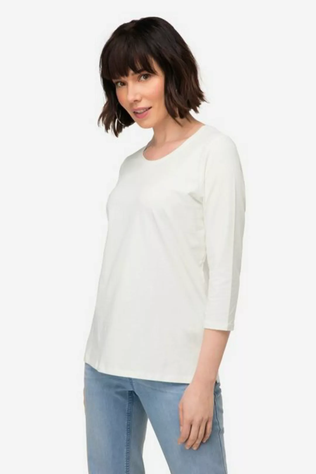 Laurasøn Rundhalsshirt T-Shirt Rundhals 3/4-Ärmel günstig online kaufen