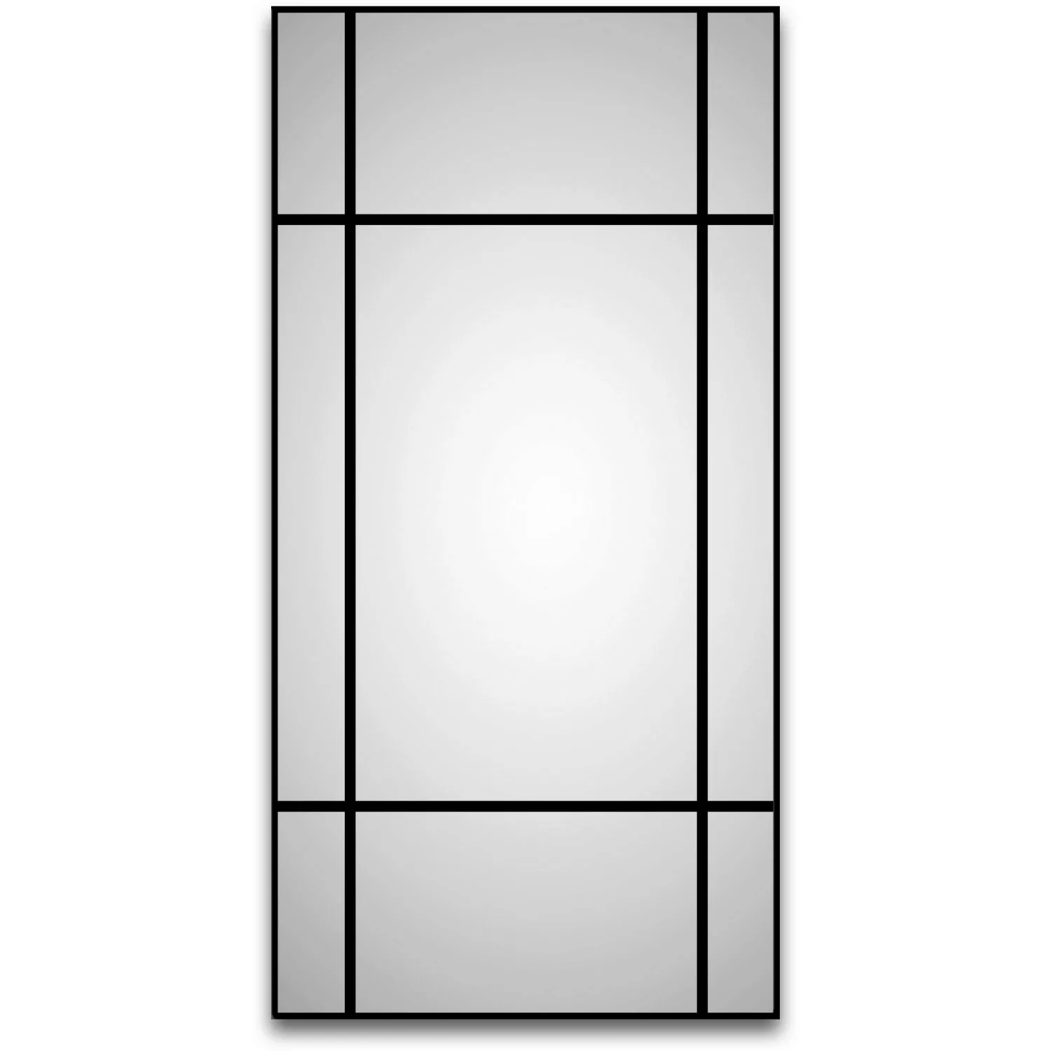 DSK Design Wandspiegel Black Loftstyle 60 cm x 120 cm Schwarz Matt günstig online kaufen