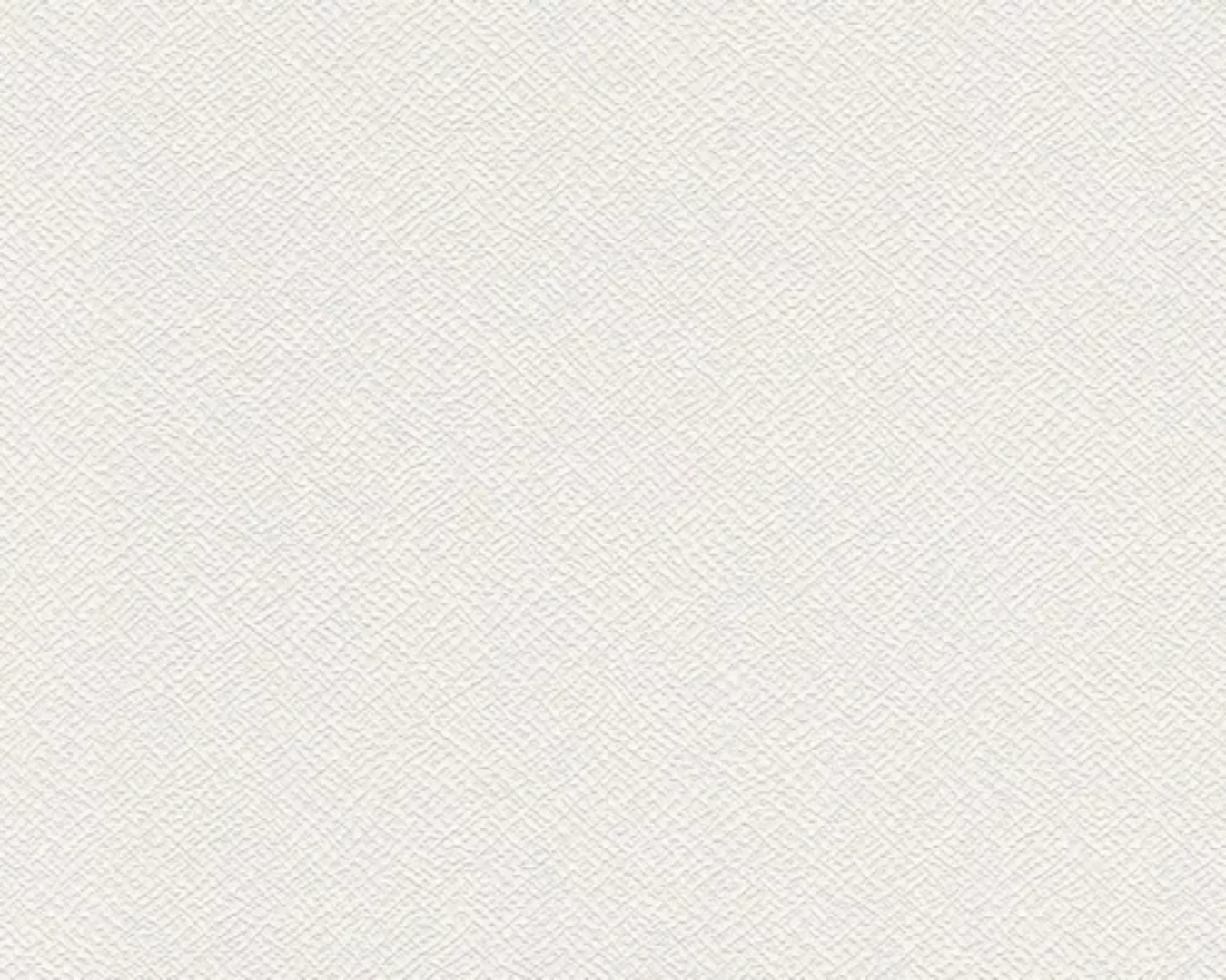 Bricoflor Vlies Unitapete Weiß überstreichbare Tapete mit Struktur in Weiß günstig online kaufen