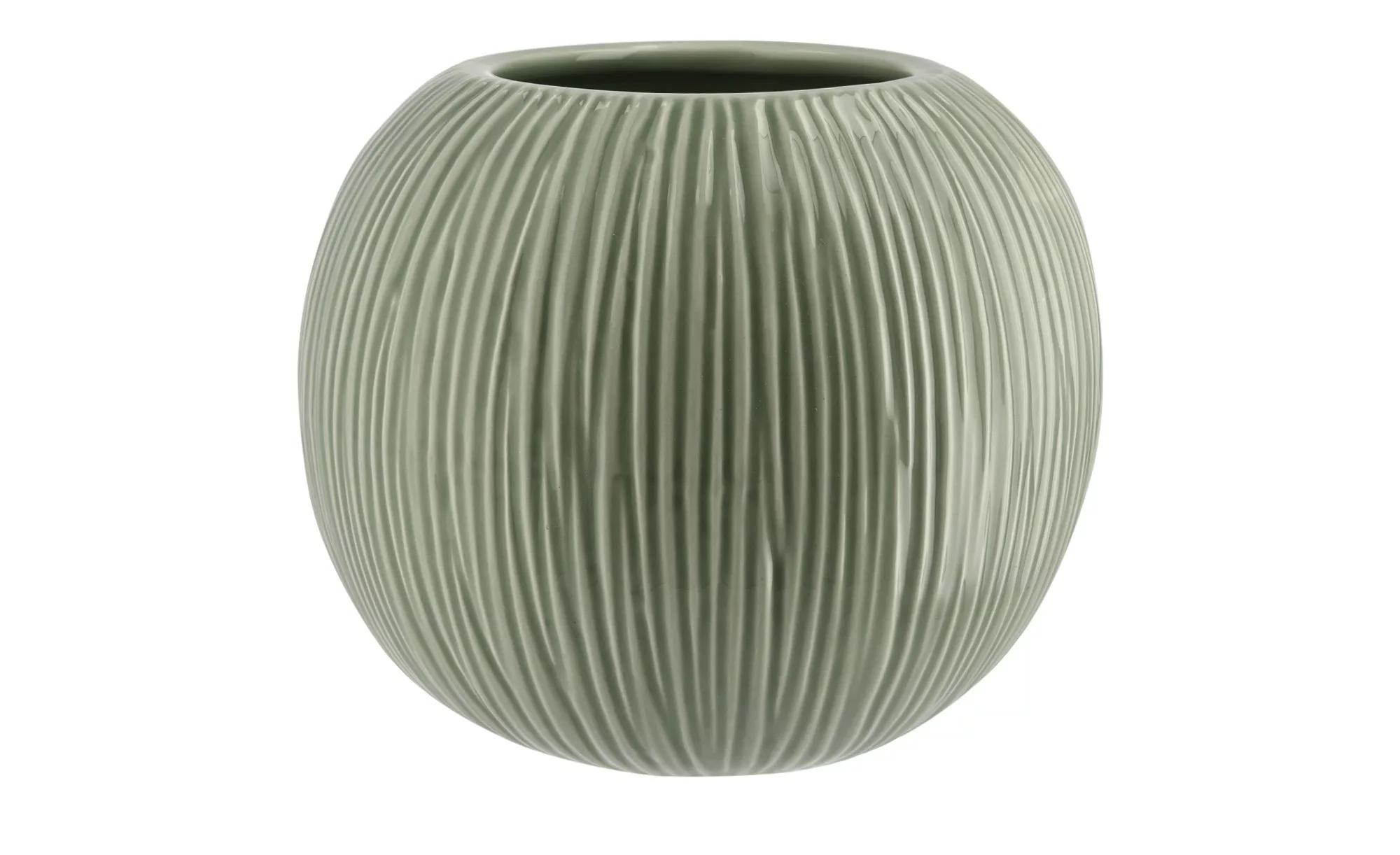 Vase - grün - Keramik - 17 cm - Dekoration > Vasen - Möbel Kraft günstig online kaufen