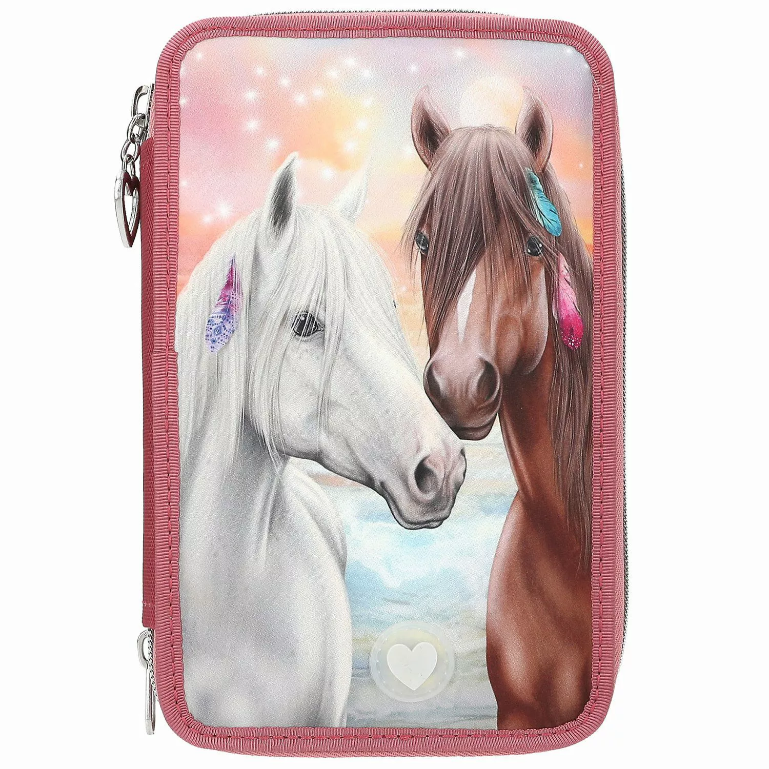 Depesche Federtasche Depesche 3-Fach Federtasche LED günstig online kaufen