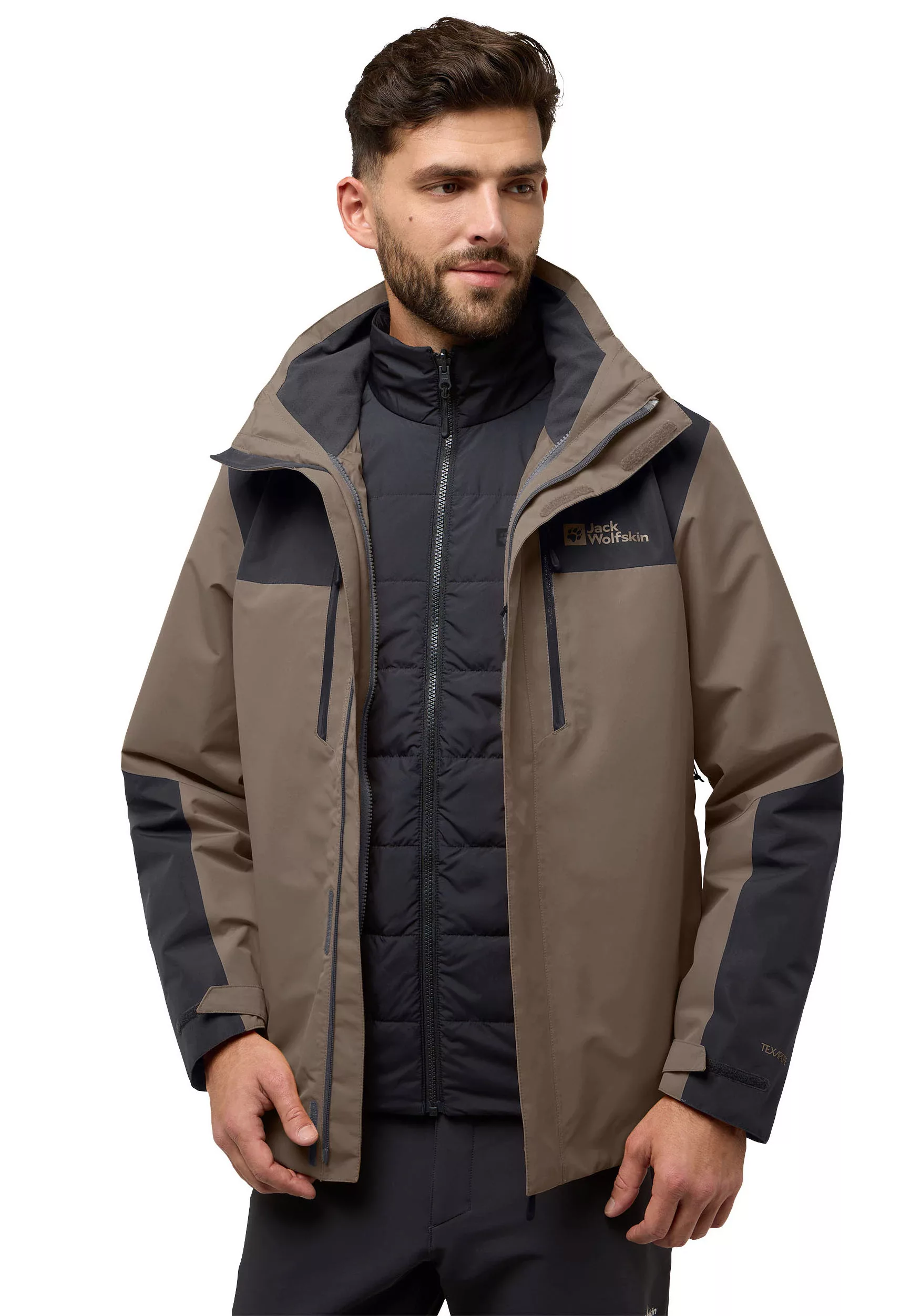 Jack Wolfskin 3-in-1-Funktionsjacke "JASPER 3IN1 JKT M", mit Kapuze, Winter günstig online kaufen