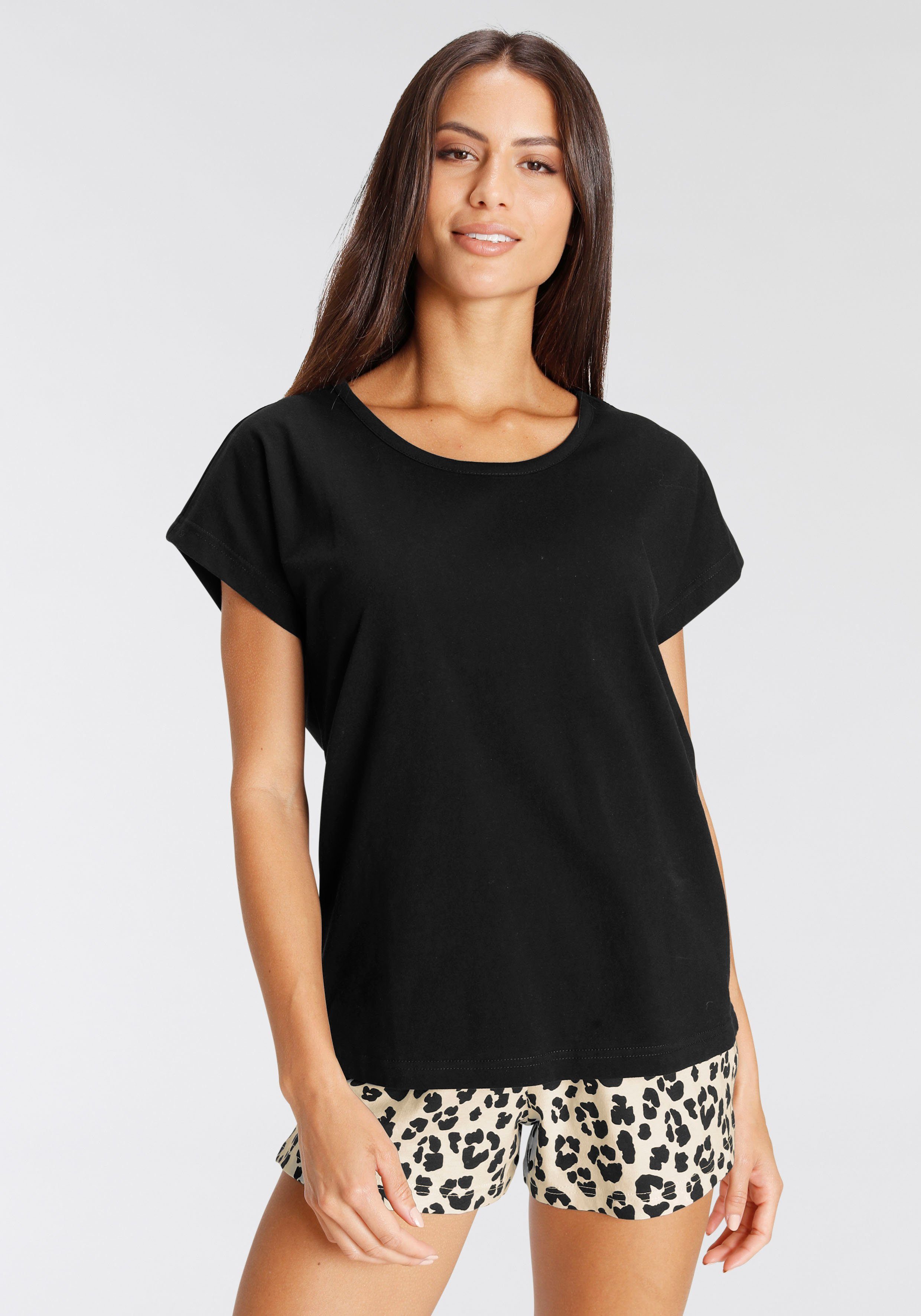 Vivance Dreams Shorty, mit Animal-Print günstig online kaufen