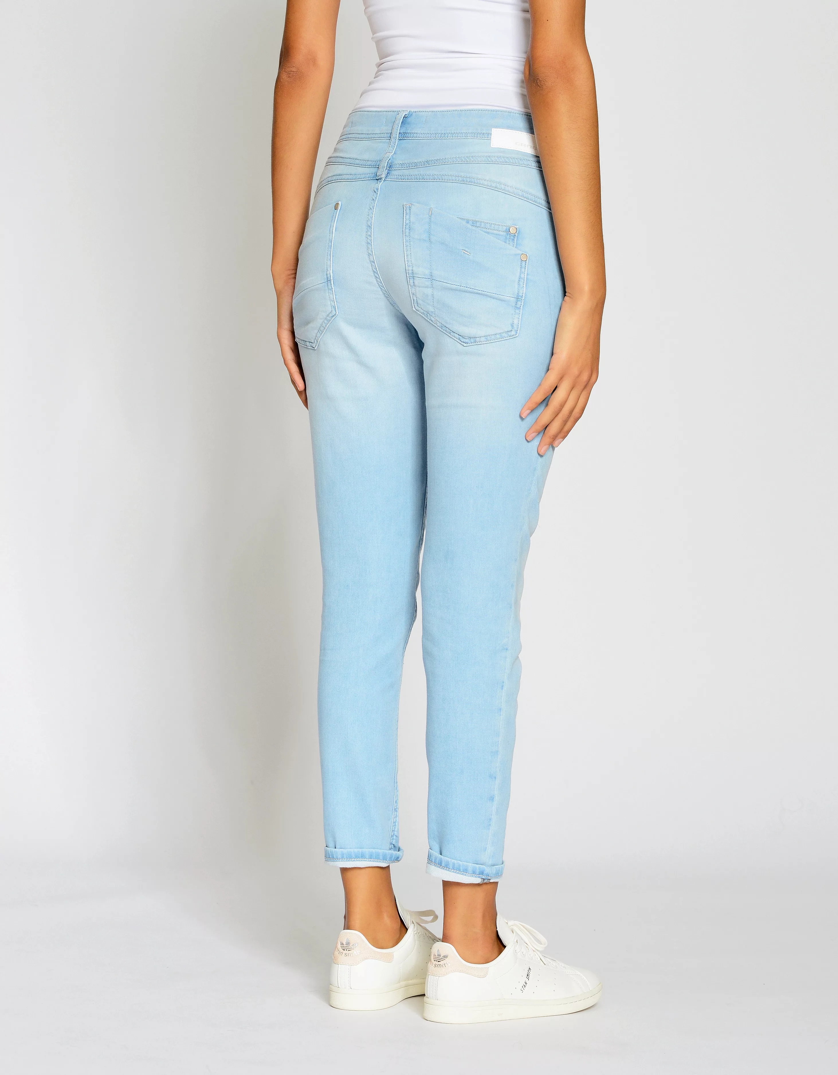 GANG Relax-fit-Jeans 94AMELIE CROPPED aus weichem Sweat Denim günstig online kaufen
