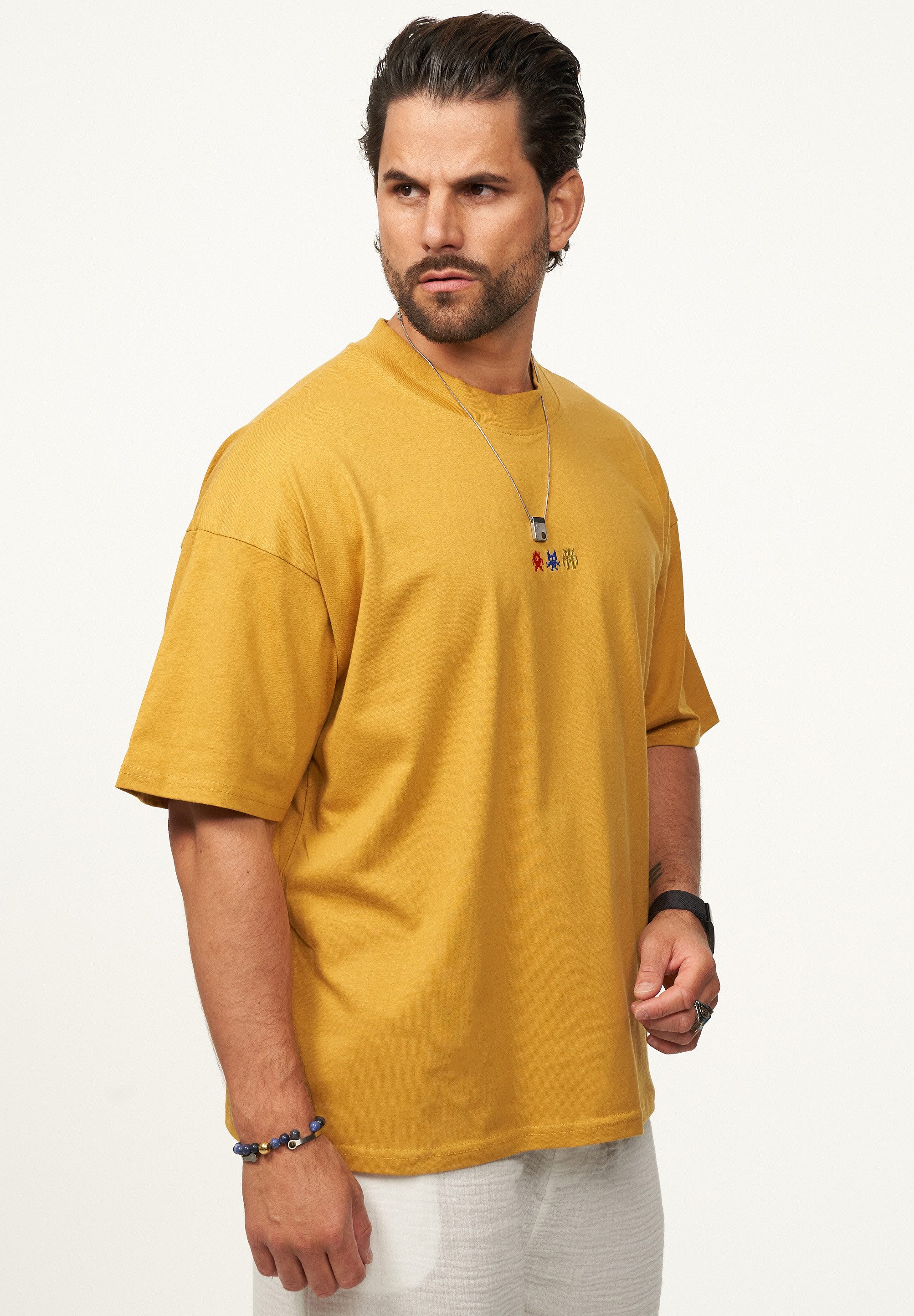 SOULSTAR T-Shirt mit Stickerei Herren Oversize-Fit günstig online kaufen
