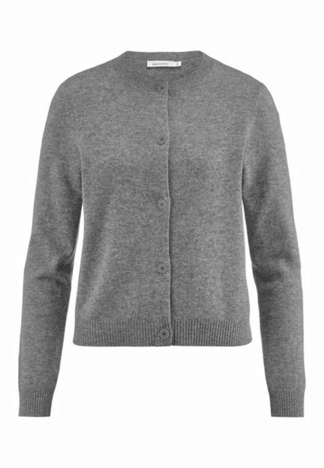 Hessnatur Strickjacke aus Bio-Merinowolle mit Kaschmir (1-tlg) günstig online kaufen