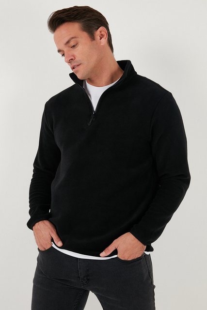 Buratti Fleecepullover Slim Fit günstig online kaufen